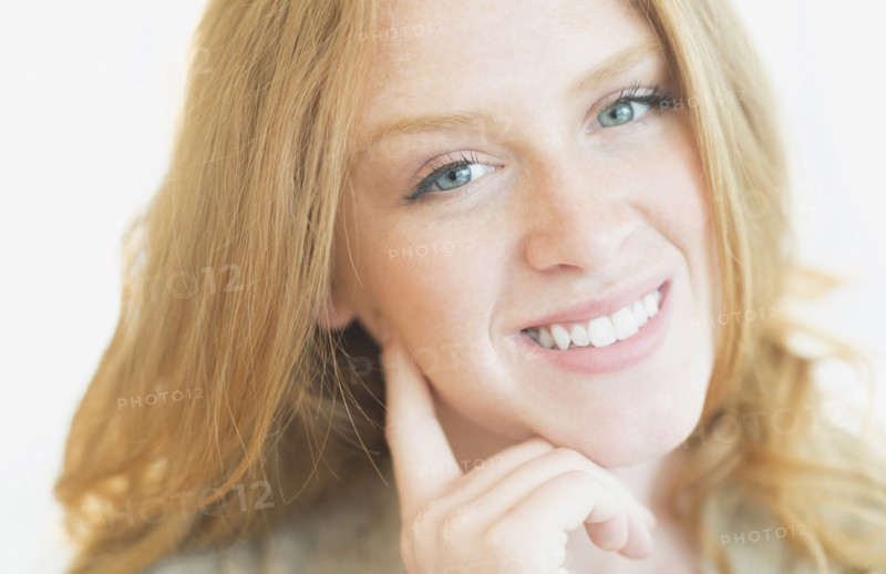 Caucasian woman smiling