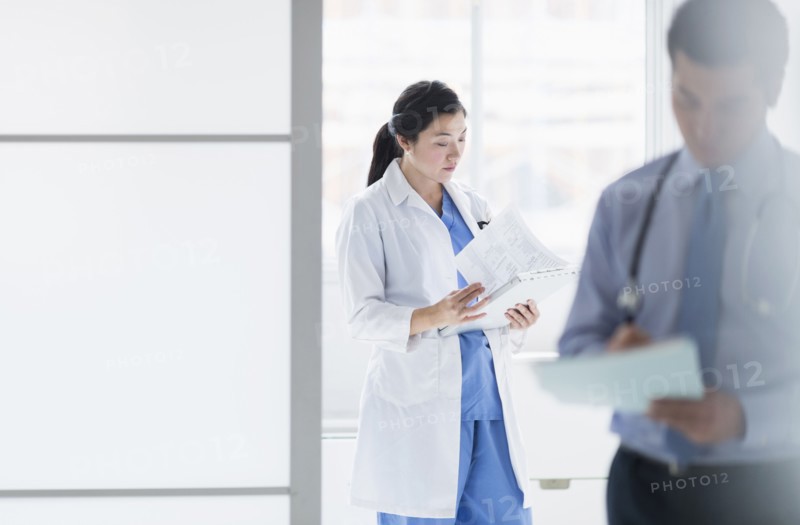 Doctors working in hospital