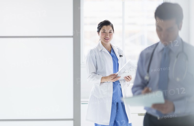 Doctors working in hospital