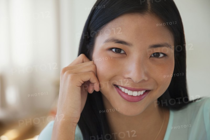Chinese woman smiling