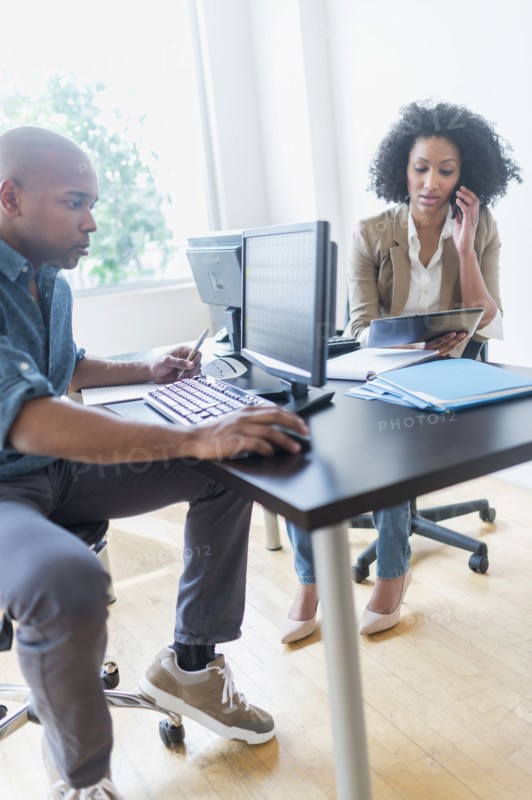 Business people working in office
