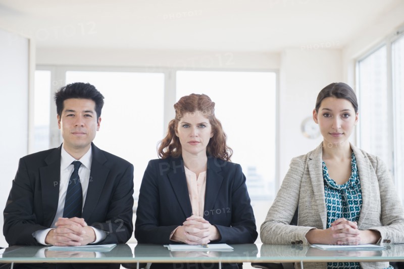 Business people sitting in meeting