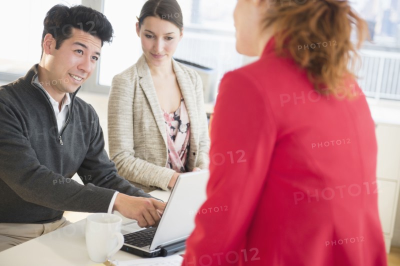 Business people talking in office