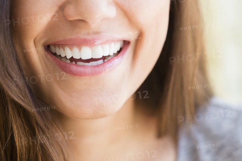 Close up of woman's smile
