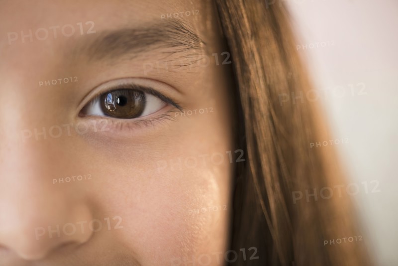 Close up of eye of girl