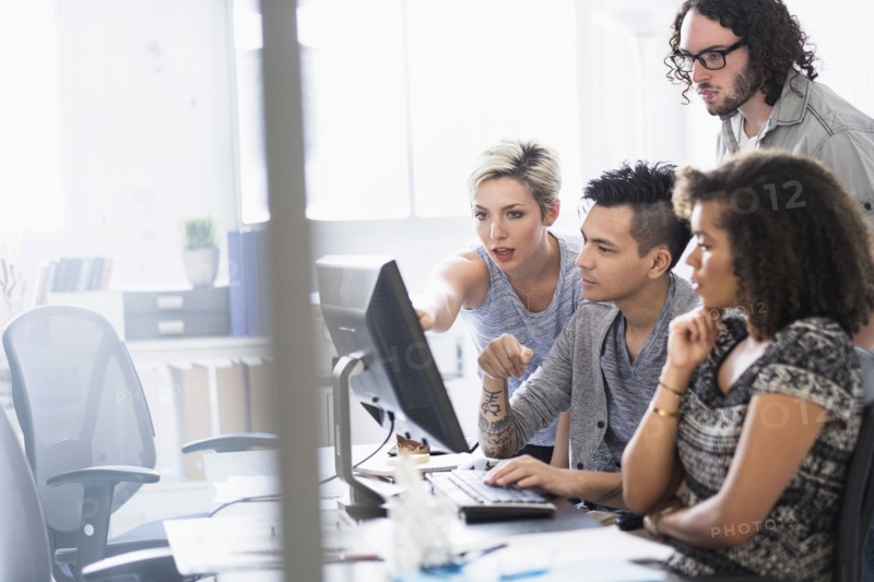 Business people working together in office
