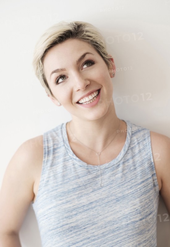 Caucasian woman smiling