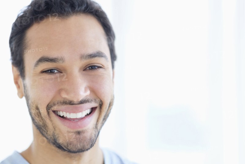 Hispanic man smiling
