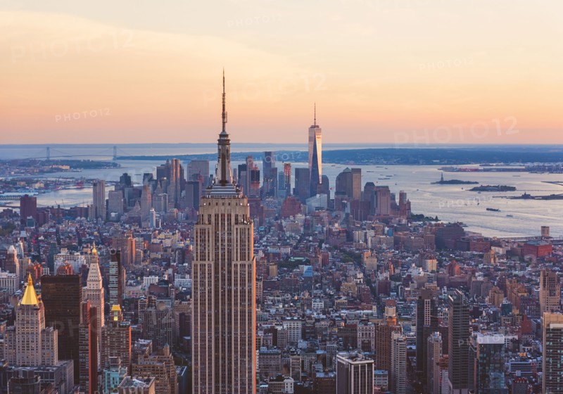 Aerial view of New York cityscape