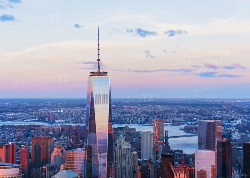 Aerial view of New York cityscape