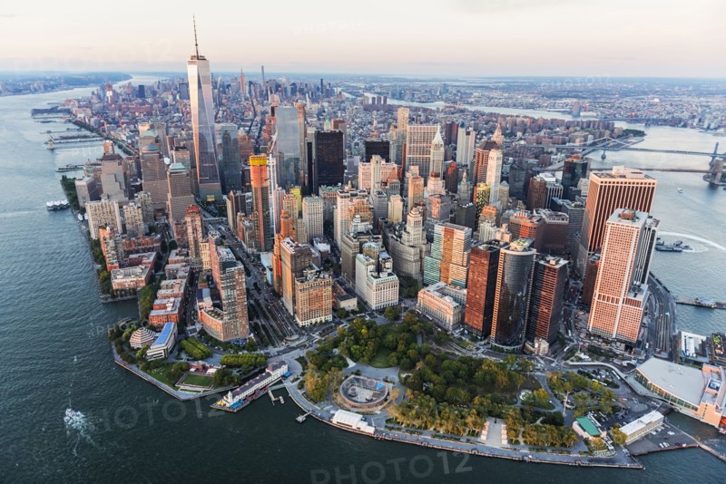 Aerial view of New York cityscape