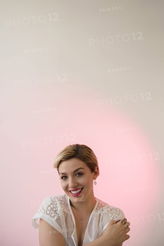 Caucasian woman smiling