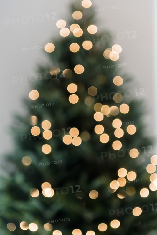 Defocused Christmas tree