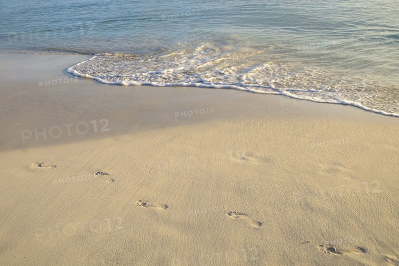 Footprints on beach