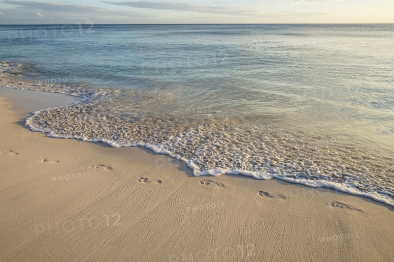 Footprints on beach