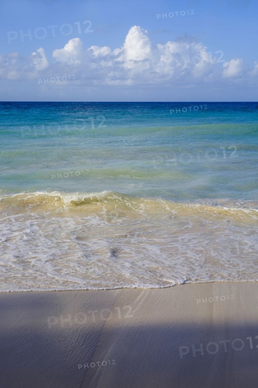 Ocean waves on beach