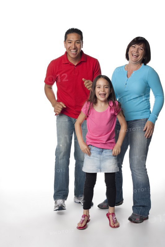 Laughing family