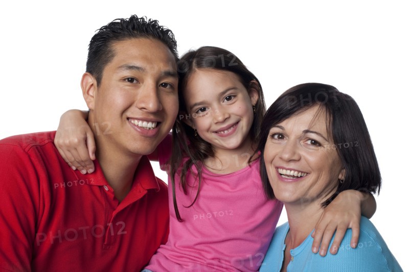 Smiling family