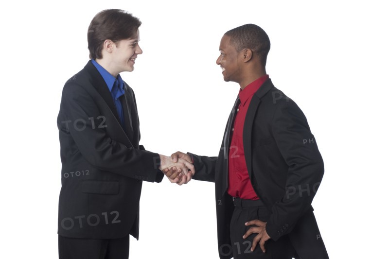Businessmen shaking hands