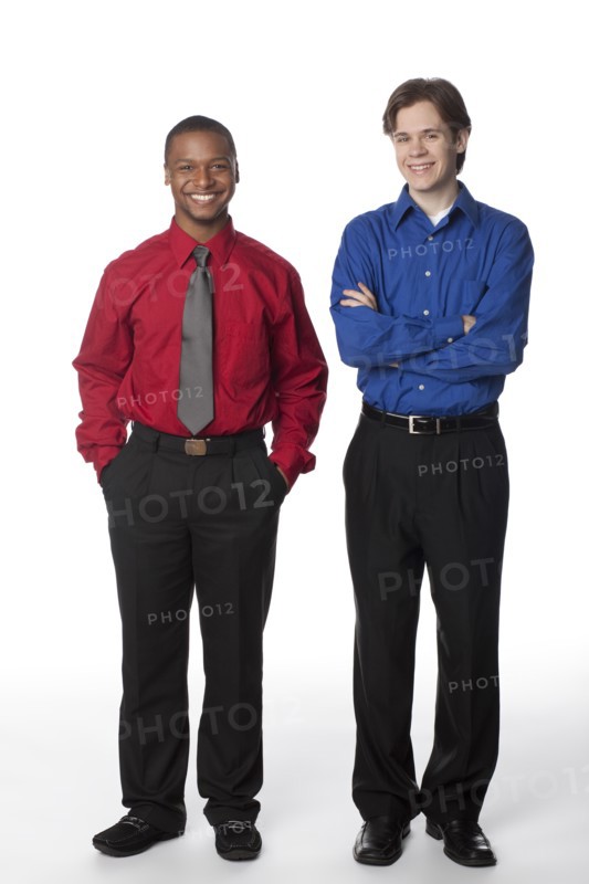Businessmen standing together