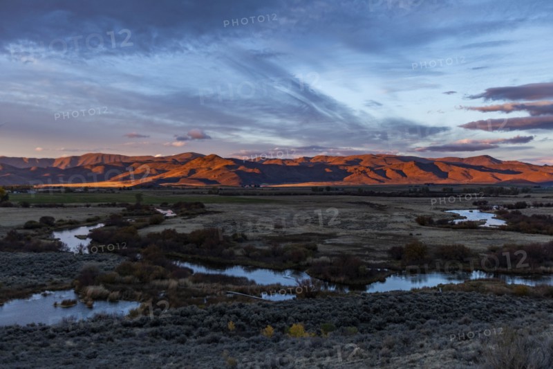 Sunset over Silver Creek