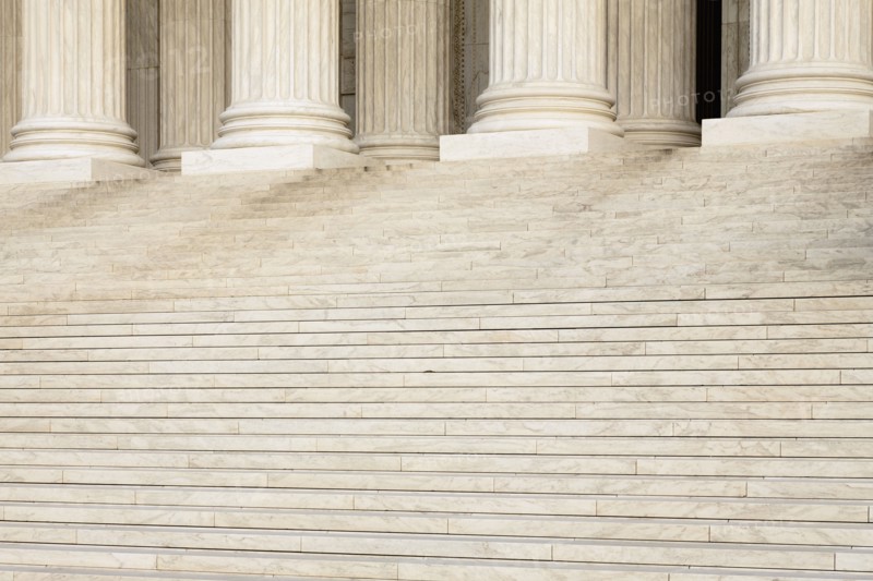 Columns and stairs of US Supreme Court