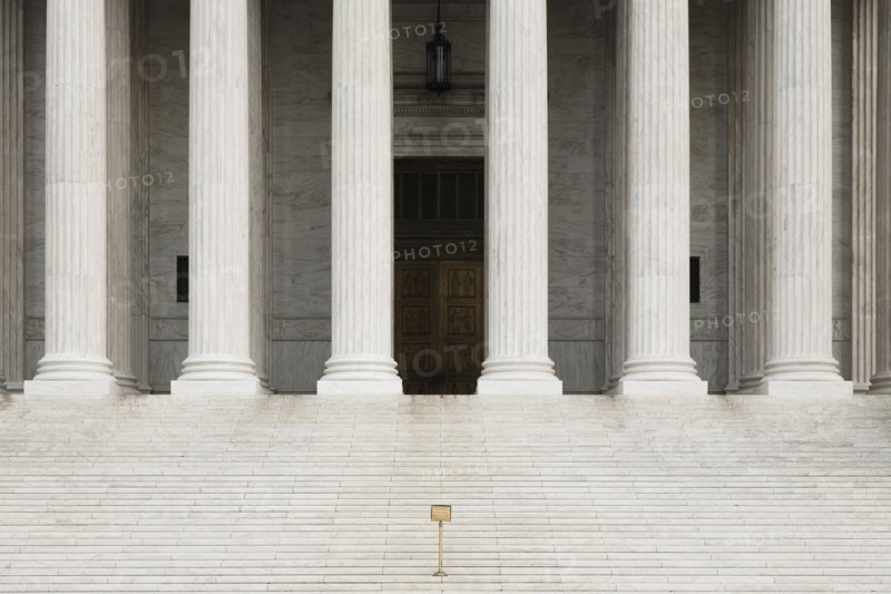 Columns at entrance to US Supreme Court