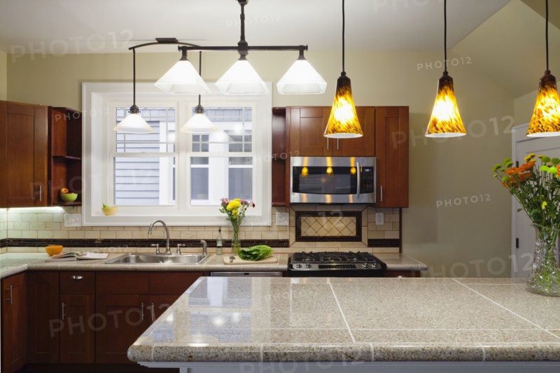 Kitchen area in new house