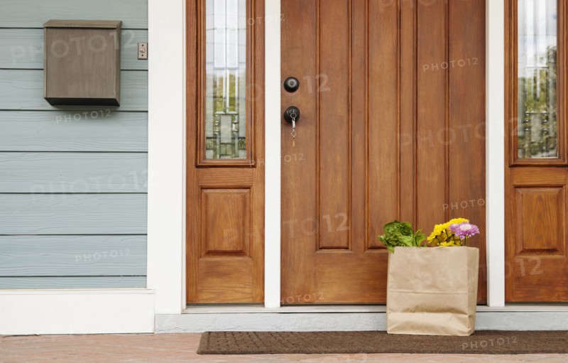 Package left by door