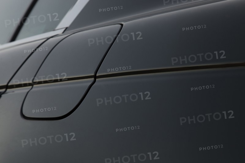 Close-up of black car