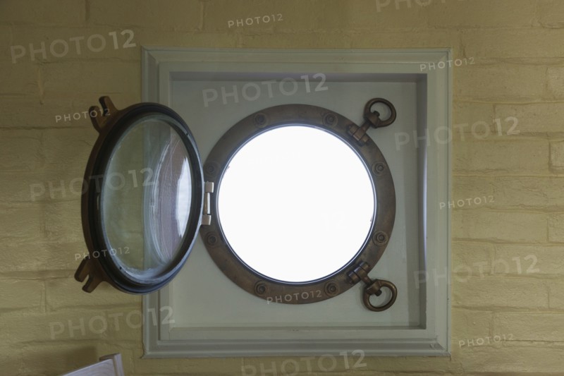 Porthole window of lighthouse