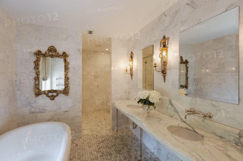 Interior of luxury bathroom