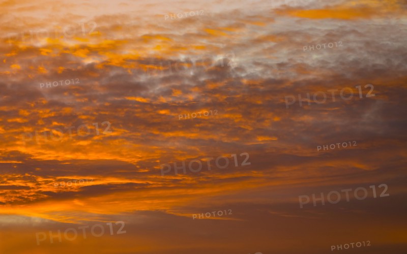 Orange sunrise sky