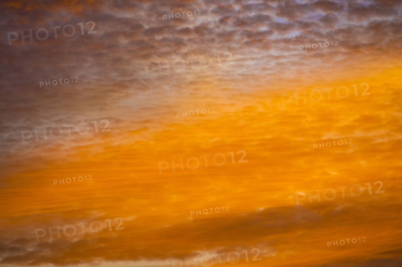 Orange sunrise sky