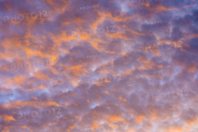 Orange sunrise sky