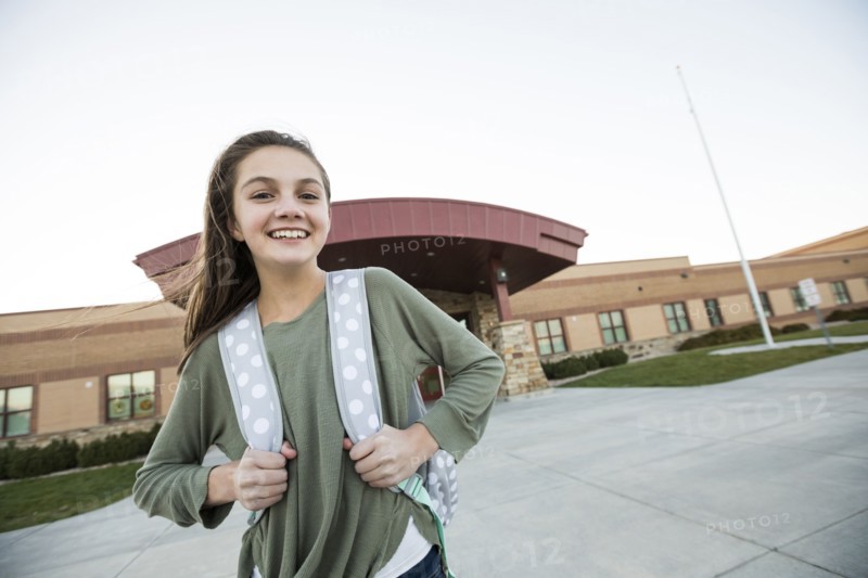 Utah, Lehi, Portrait of smiling girl