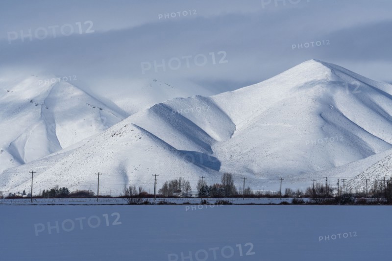 Scenic view of snowcapped mountains