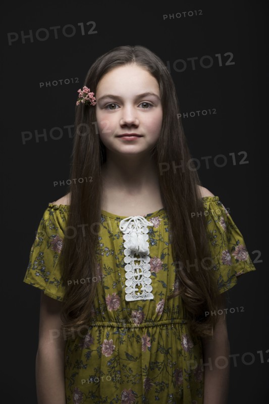 Studio portrait of girl