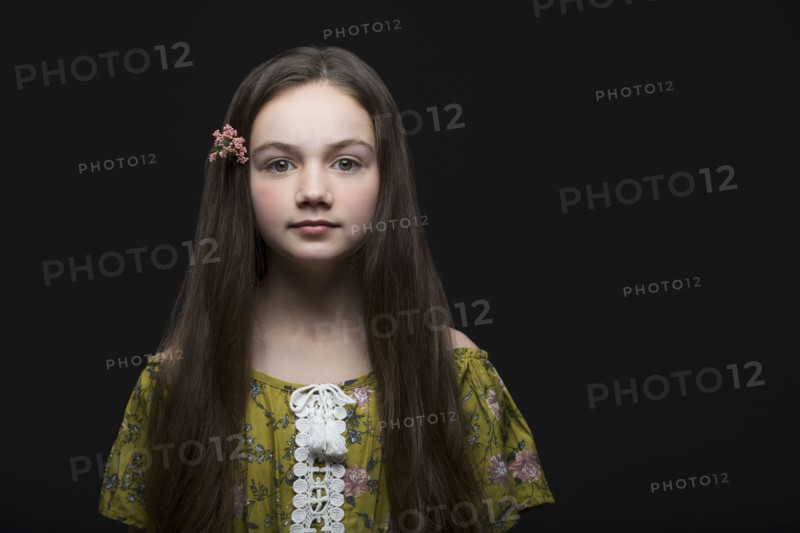 Studio portrait of girl