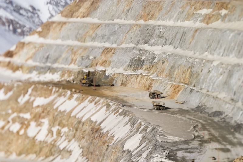 View of stone quarry