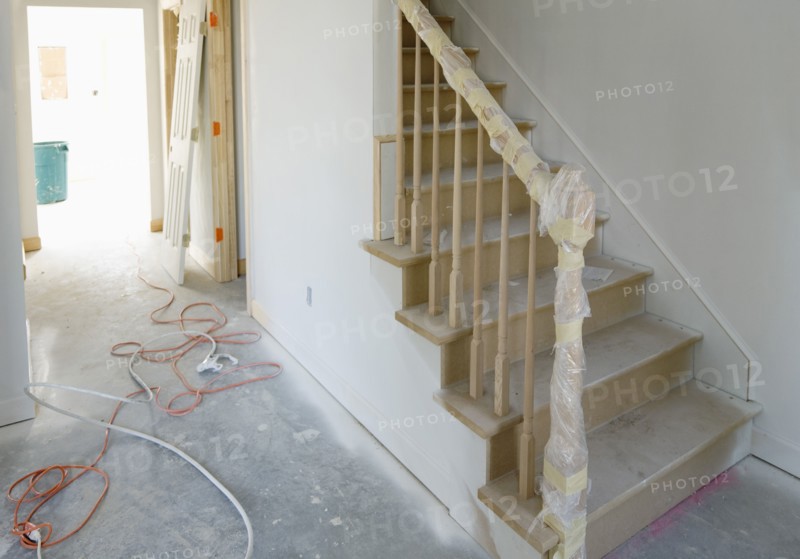 House interior during renovation