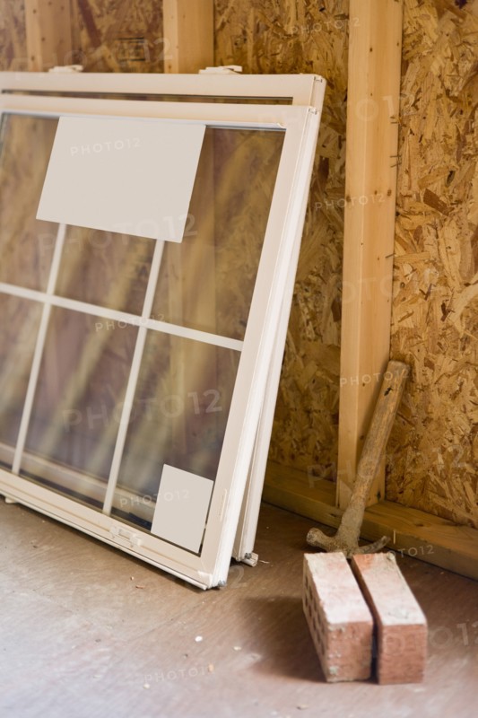 House interior during renovation