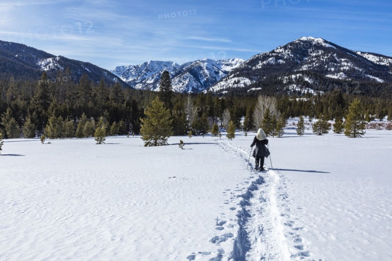 Senior female hiker