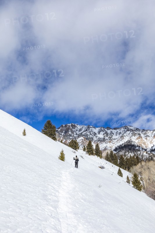 Senior female hiker