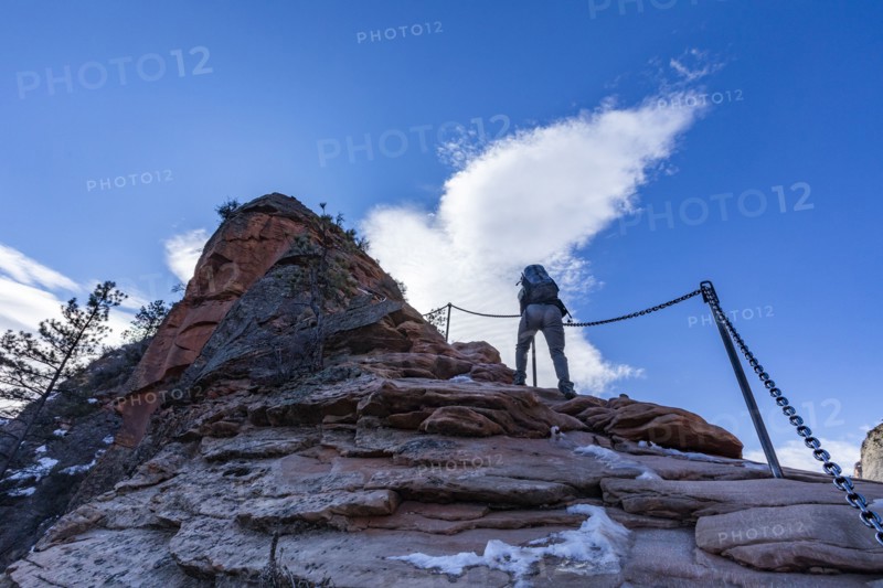 Senior female hiker