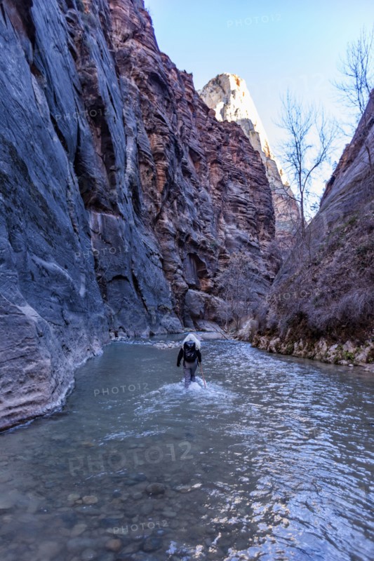 Senior female hiker