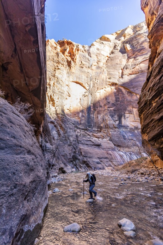 Senior female hiker