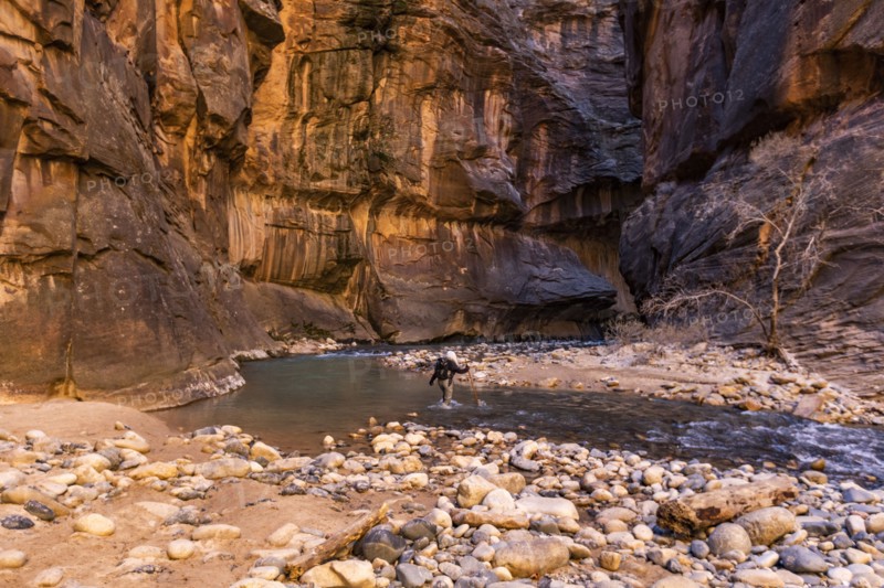 Senior female hiker