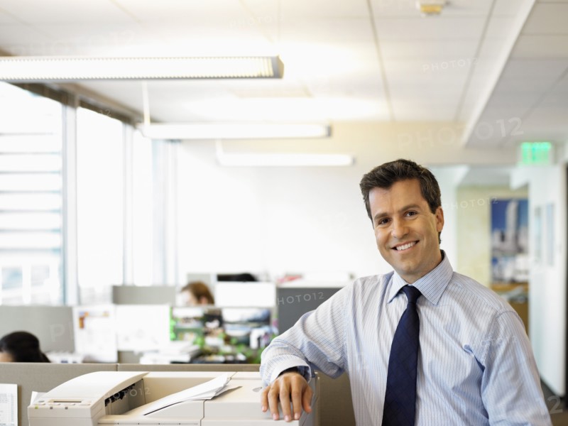 Portrait of businessman in office