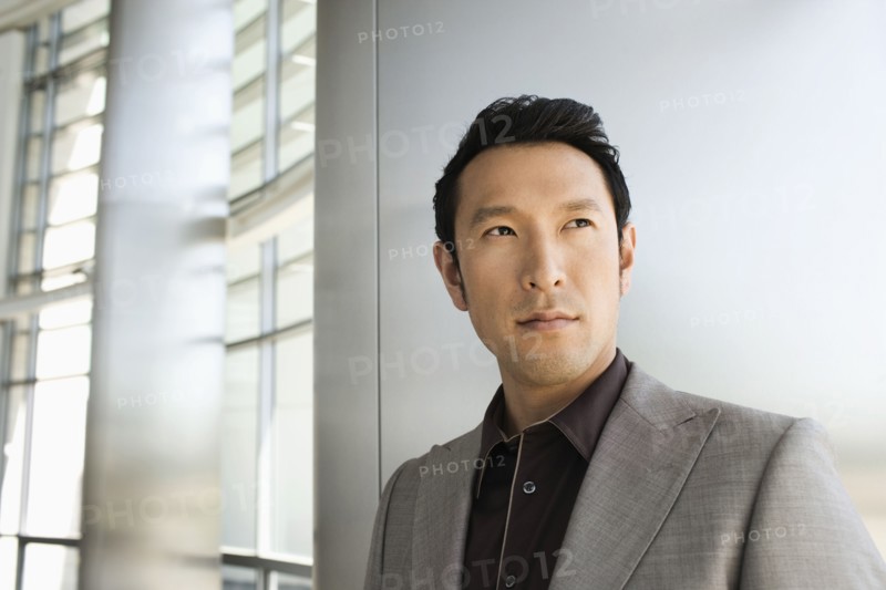 Portrait of businessman in modern office
